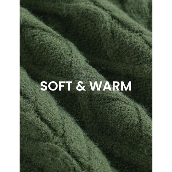 Vintage Crewneck Sweater Wool Blend Oversized Warm Knit Casual Street Wear - Picture 2 of 6